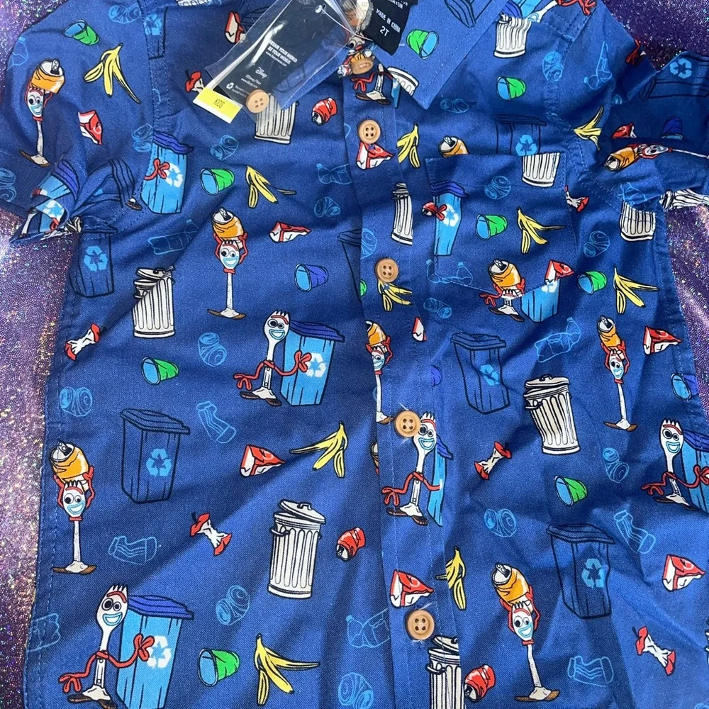 Disney Toy Story Forky Button up